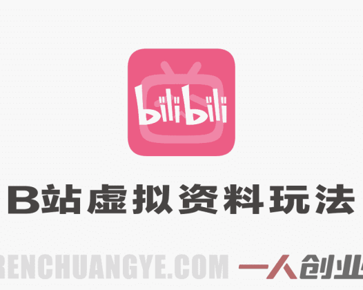 B站虚拟资料玩法，轻松倒流私域变现，一部手机就可以做 | 一人创业网